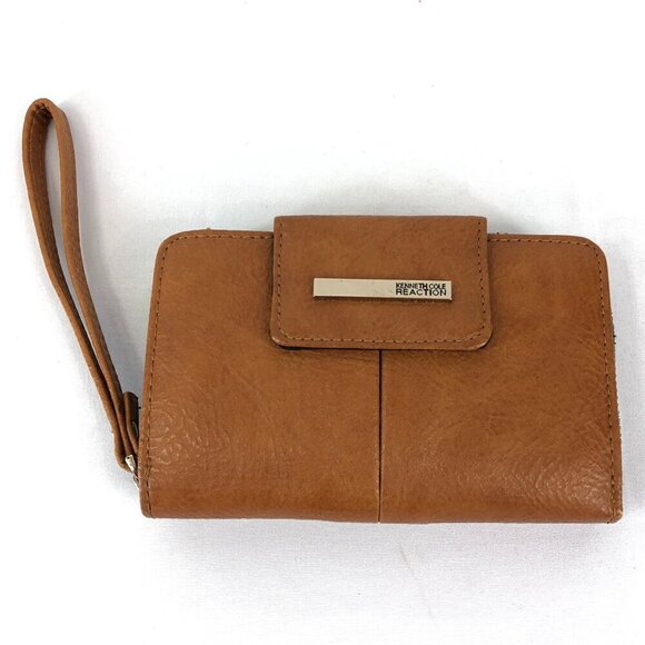 Kenneth Cole Reaction Brown And Faux Snake Skin Wallet - Picture 1 of 7